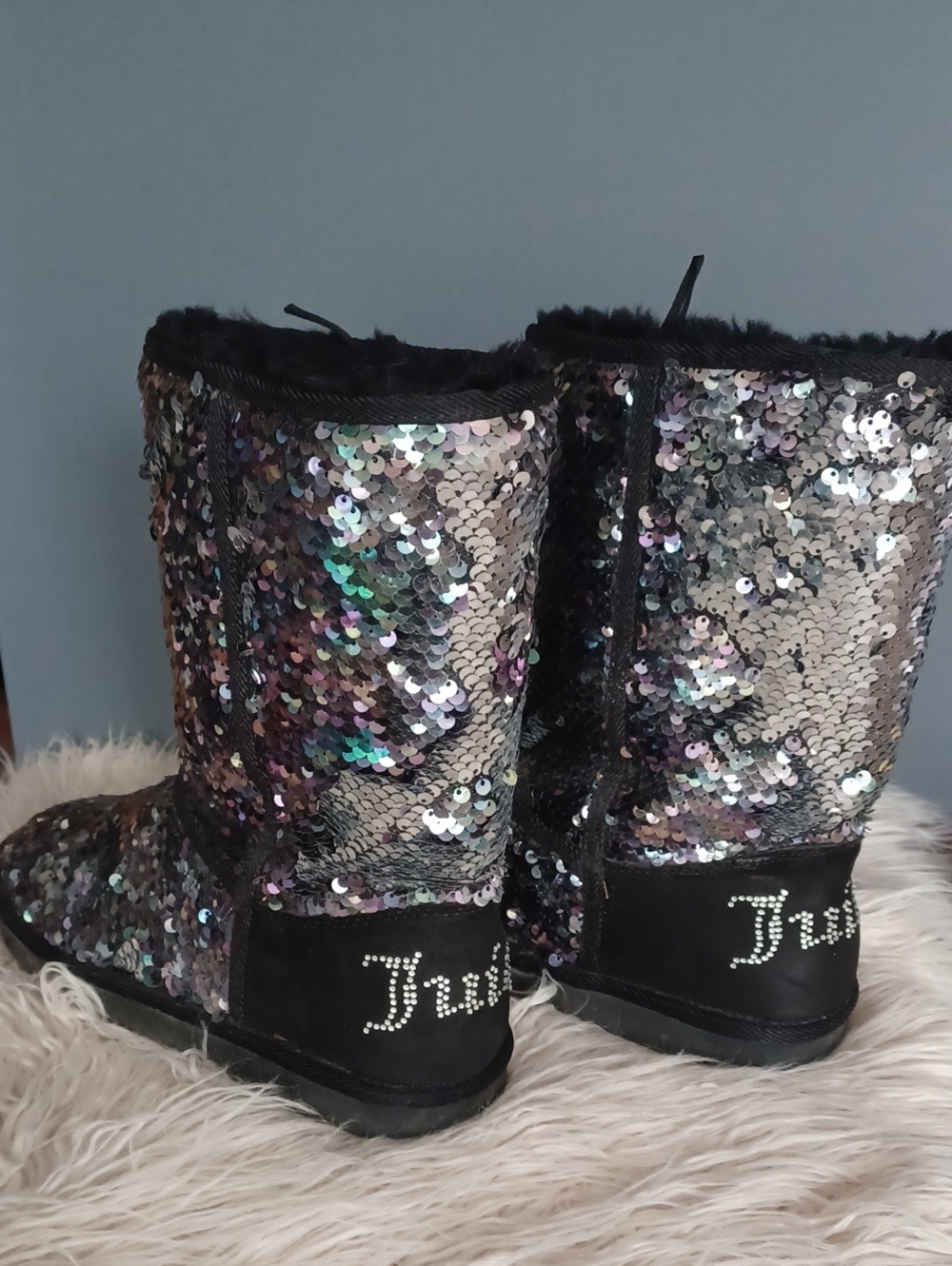 Juicy Couture Sequined Boots
